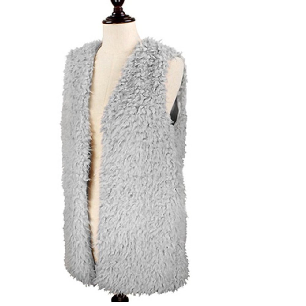 Fluffy Faux Fur Vest
